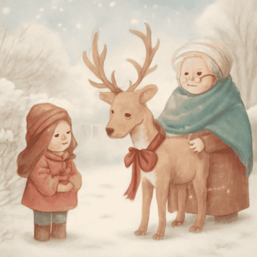 Zimowa przygoda Oli i renifera