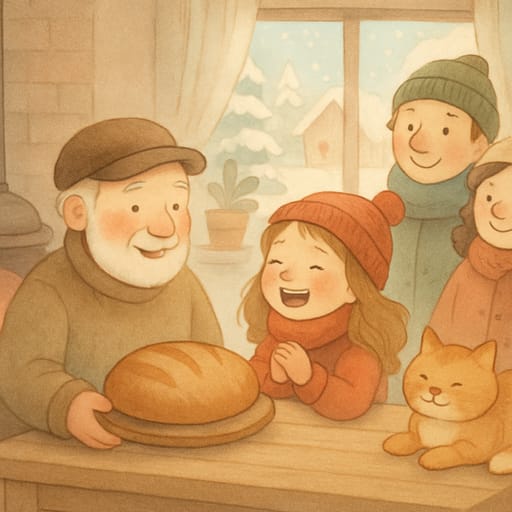 Zimowe ferie Leny u dziadka